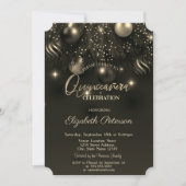 Eleganter Chic Stilvolle Ornamente Quinceañera Einladung (Vorderseite)