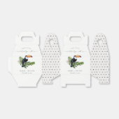 Eleganter Chic Tropical Rainforest Toucan Wedding Geschenkschachtel (Ungefaltet)