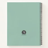 Eleganter Chic Viktorianisch Style Rose SpiralNote Notizblock (Rückseite)