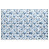 Eleganter Chic Vintag Blue Rose Floral Stoff (Fat Quarter (45,7 x 55,9 cm))