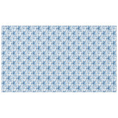 Eleganter Chic Vintag Blue Rose Floral Tischdecke (Vorderseite (Horizontal))
