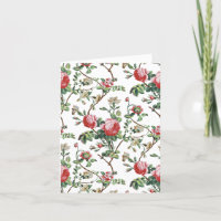 Eleganter Chic Vintag Pink Rose Floral