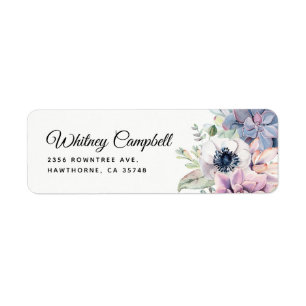 Eleganter Chic Watercolor Succulent Florals