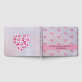 Eleganter Chic Wedding Modern Simple Lila Pink Gästebuch (Voll)