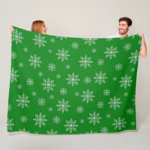 Eleganter Chic Winter Moderner Schnee Weihnachten Fleecedecke