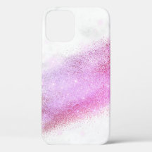 Eleganter Chick ombre Rosa und lila Glitzer Marmor
