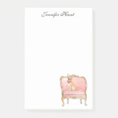 Eleganter Chihuahua-Hund Aquarell Notepad Post-it Klebezettel (Vorderseite)