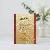 Eleganter chinesischer Chrysanthemum-Geburtstag Ei Postkarte (Stehend Vorderseite)