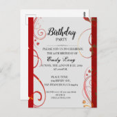 Eleganter chinesischer Chrysanthemum-Geburtstag Ei Postkarte (Vorne/Hinten)