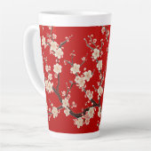 Eleganter Chinesischer Roter Plum Blossom Milchtasse (Linke Ecke)