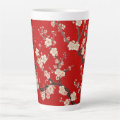 Eleganter Chinesischer Roter Plum Blossom Milchtasse (Vorderseite)
