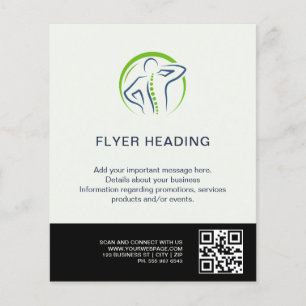 Eleganter Chiropraktiker-Flyer   Wir schätzen Sie Flyer