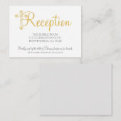 eleganter CHRISTENING oder BAPTISM-Empfang uAwg Begleitkarte (Vorne/Hinten)