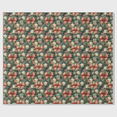 Eleganter Christmas Cheer Candy Canes Bow Geschenkpapier (Flach)