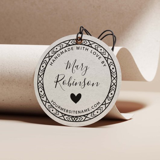Eleganter Circle Individuelle Name mit Liebe handg Gummistempel