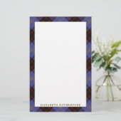 Eleganter ClanRutherfordTartan kariert Briefpapier (Stehend Vorderseite)
