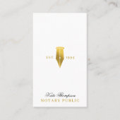 Eleganter Classy Notar-Unterschriftsagent QR-Code Visitenkarte (Vorderseite)