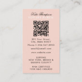 Eleganter Classy Notar-Unterschriftsagent QR-Code  Visitenkarte (Rückseite)