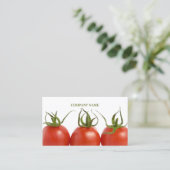 Eleganter Clean Tomato Foto Nutritionist Bauer Visitenkarte (Stehend Vorderseite)