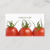 Eleganter Clean Tomato Foto Nutritionist Bauer Visitenkarte (Vorderseite)