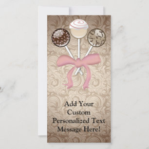 Eleganter Cocoa Damask Cake Pop