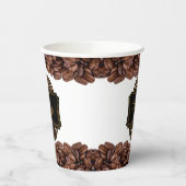 Eleganter Coffee Shop Kundenname Pappbecher (Links)