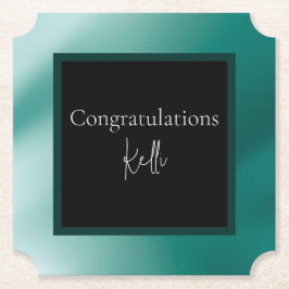 Eleganter Color Paper Untersetzer