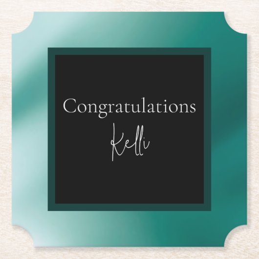 Eleganter Color Paper Untersetzer (Vorderseite)