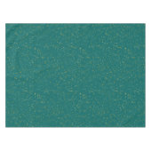 Eleganter Confetti-Raum - aquamarines Grün u. Tischdecke (Vorderseite (Horizontal))