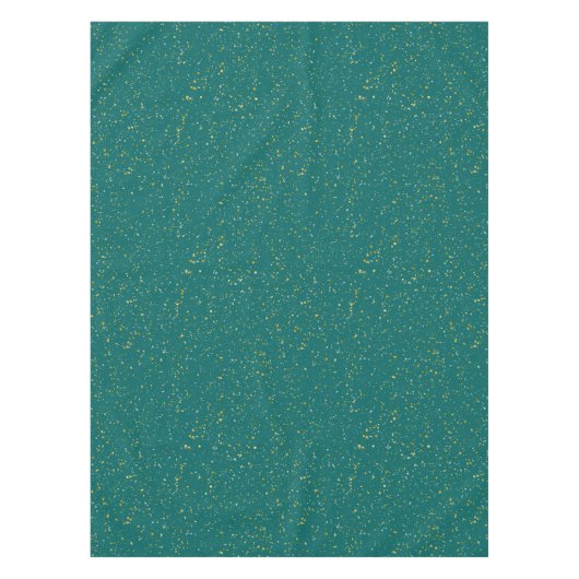 Eleganter Confetti-Raum - aquamarines Grün u. Tischdecke (Vorderseite)
