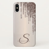 Eleganter Cooler Glitzer Tropfen Case-Mate iPhone  Case-Mate iPhone Hülle (Rückseite)