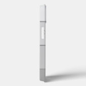 Eleganter Cooler, moderner Grau gestreift, Lashes Case-Mate iPhone Hülle (Rückseite / Rechts)