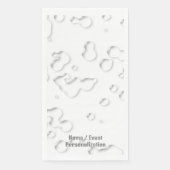 Eleganter Cooler Personalisierter, grauer Regenfal Serviette (Vorderseite)