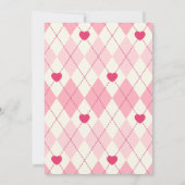 Eleganter Coquette Pink Bow Abschluss Einladung (Rückseite)