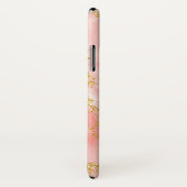 Eleganter Coral Marble Monogram Imitate Gold Glitz Case-Mate iPhone Hülle (Hinten/Rechts)