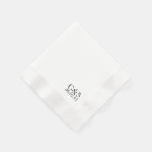 Eleganter Corner Printed Wedding Napkins Serviette (Ecke)