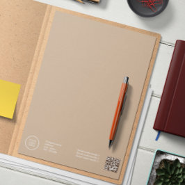 Eleganter Corporate Business Logo Qr Code Briefbogen