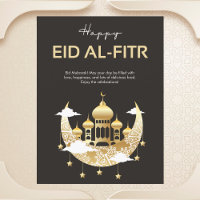 Eleganter Crescent und die Moschee Eid al-Fitr