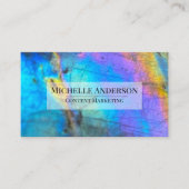 Eleganter Crystal Marble Stone Visitenkarte (Vorderseite)