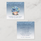 Eleganter Cupcake Baker Konditorei Koch Quadratische Visitenkarte (Vorne/Hinten)