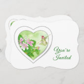 Eleganter Custom Watercolor Hummingbird Birthday Einladung (Vorne/Hinten)