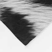 Eleganter Dalmatiner-Kunstfell-Musterposter Fleecedecke (Ecke)