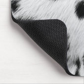 Eleganter Dalmatiner-Kunstfell-Musterposter Mousepad (Ecke)