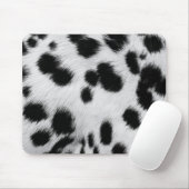 Eleganter Dalmatiner-Kunstfell-Musterposter Mousepad (Mit Mouse)