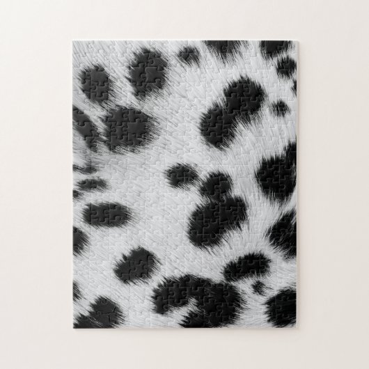 Eleganter Dalmatiner-Kunstfell-Musterposter Puzzle (Vertikal)