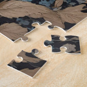 Eleganter Dalmatiner mit Dahlia-Blume Puzzle (Seite)