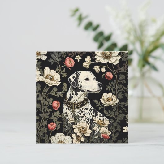 Eleganter Dalmatiner William Morris Inspiriert (Stehend Vorderseite)