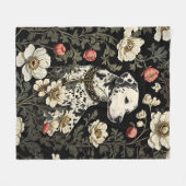 Eleganter Dalmatiner William Morris Inspiriert Fleecedecke (Vorderseite (Horizontal))