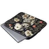 Eleganter Dalmatiner William Morris Inspiriert Laptopschutzhülle (Vorne Knopf)