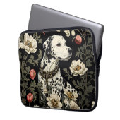Eleganter Dalmatiner William Morris Inspiriert Laptopschutzhülle (Vorderseite Links)